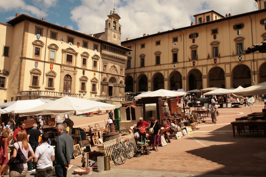 Arezzo antique Fair in Tuscany