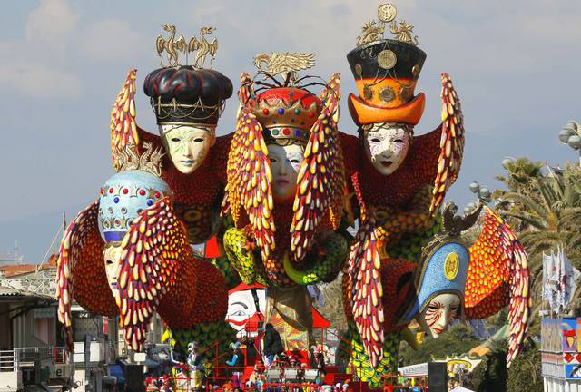 Viareggio Carnival in Tuscany, Italy